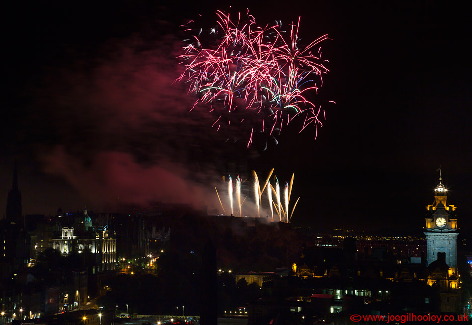Edinburgh Festival Fireworks 2015 from Calton Hill
