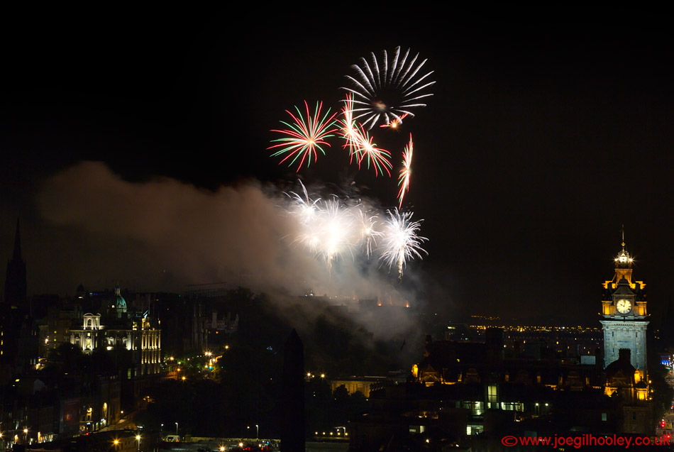 Edinburgh Festival Fireworks 2015 from Calton Hill