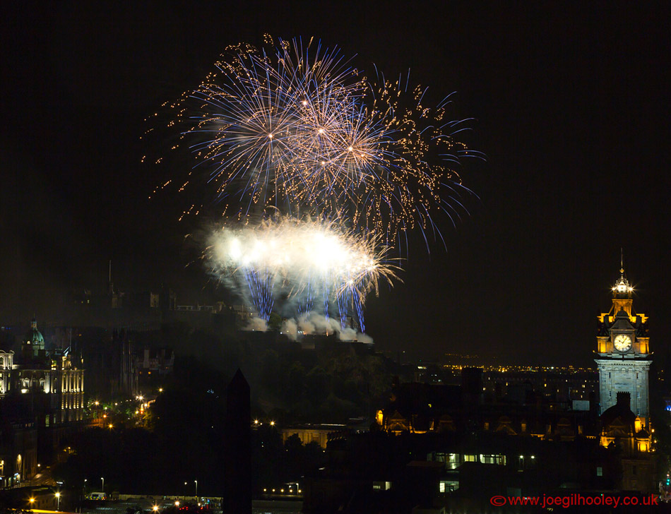 Edinburgh Festival Fireworks 2015 from Calton Hill