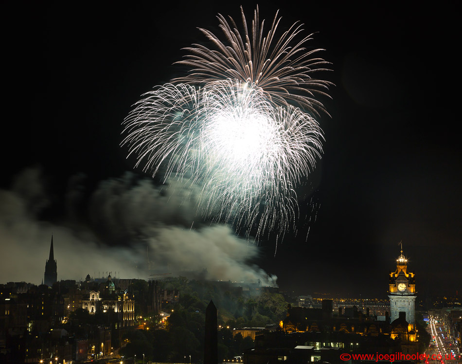 Edinburgh Festival Fireworks 2015 from Calton Hill