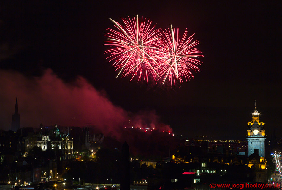 Edinburgh Festival Fireworks 2015 from Calton Hill