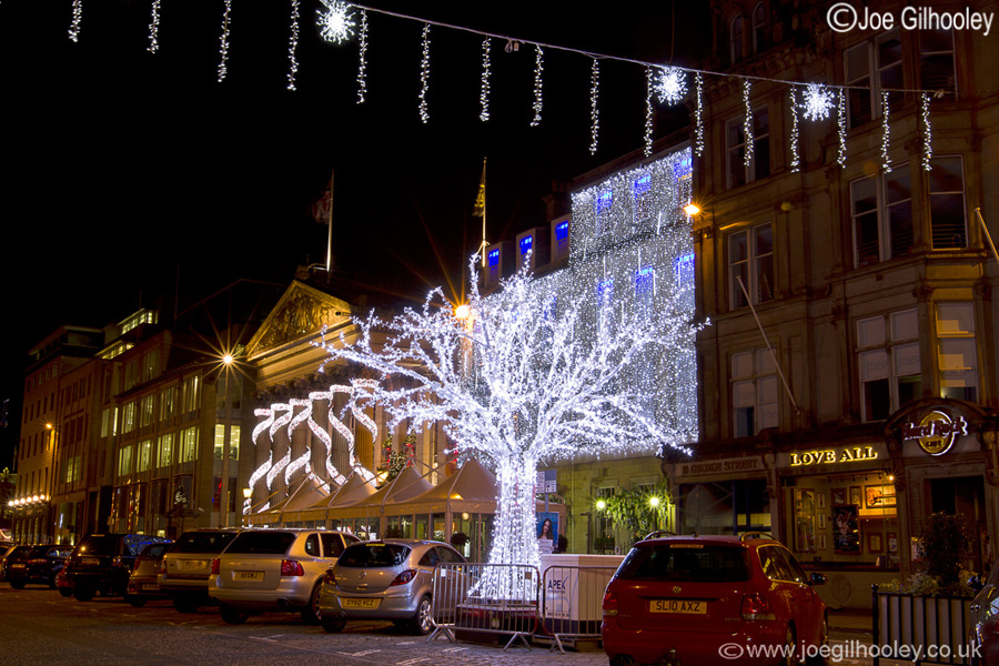 Edinburgh Christmas Attractions 2014 . George Street Lights 