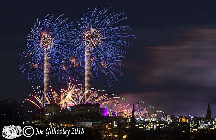 Edinburgh's New Year Fireworks 2018