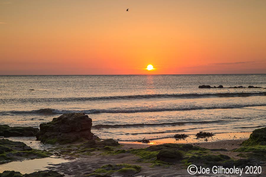 Sunrise from Yellowcraigs Beach