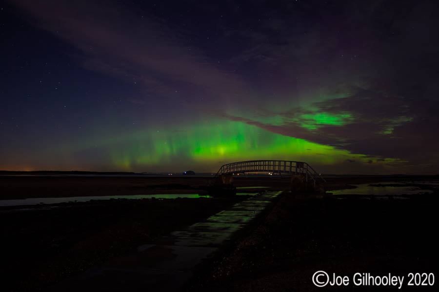 Northern Lights Aurora Borealis Belhaven Bridge