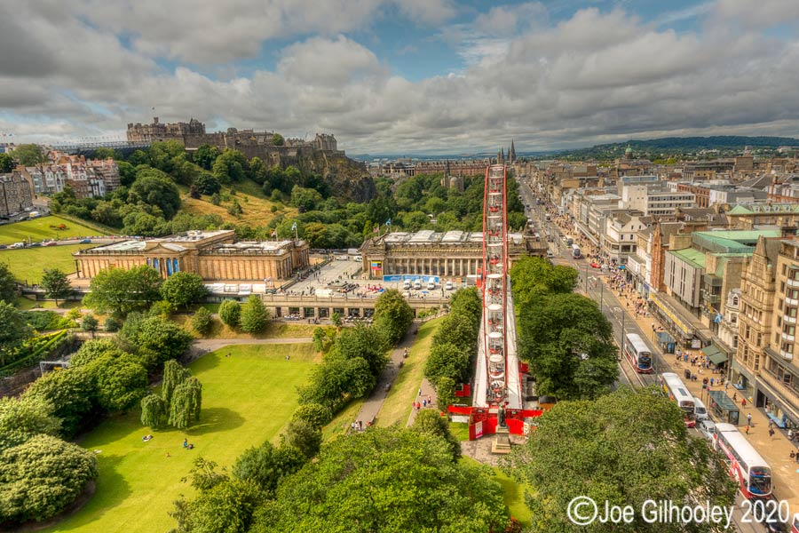 Princes Street and Edinburgh Castle  