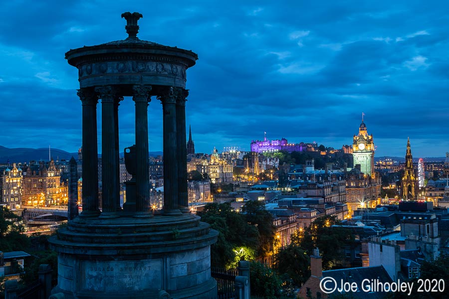 Edinburgh view towards Edinburgh Castle