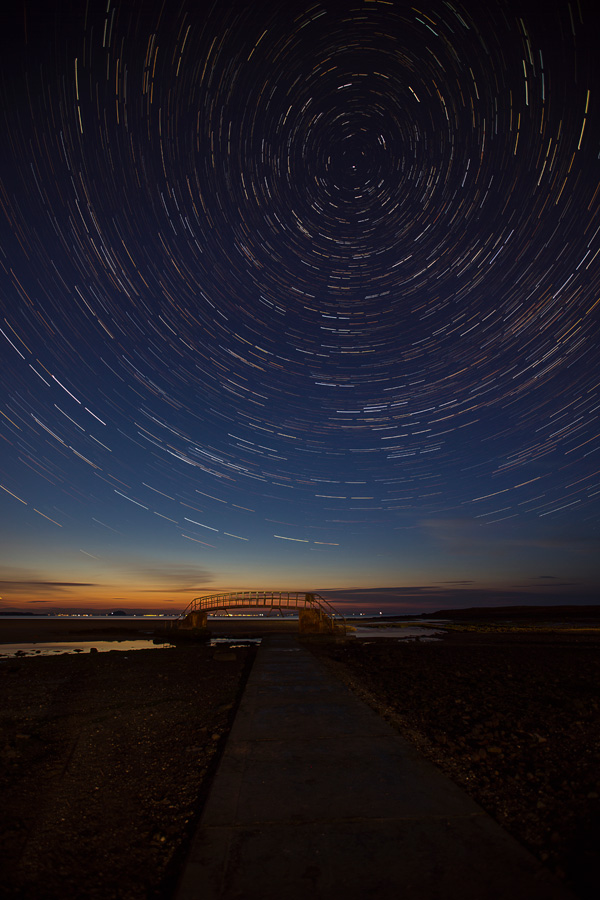 Star Trails over Belhaven Bridge 