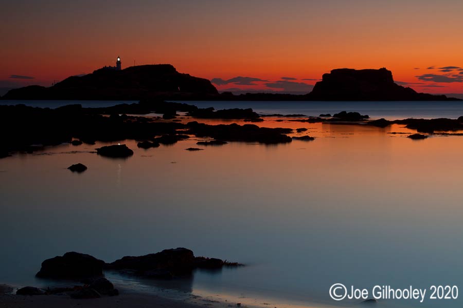 Fidra Island pre dawn from Yellowcraigs Beach