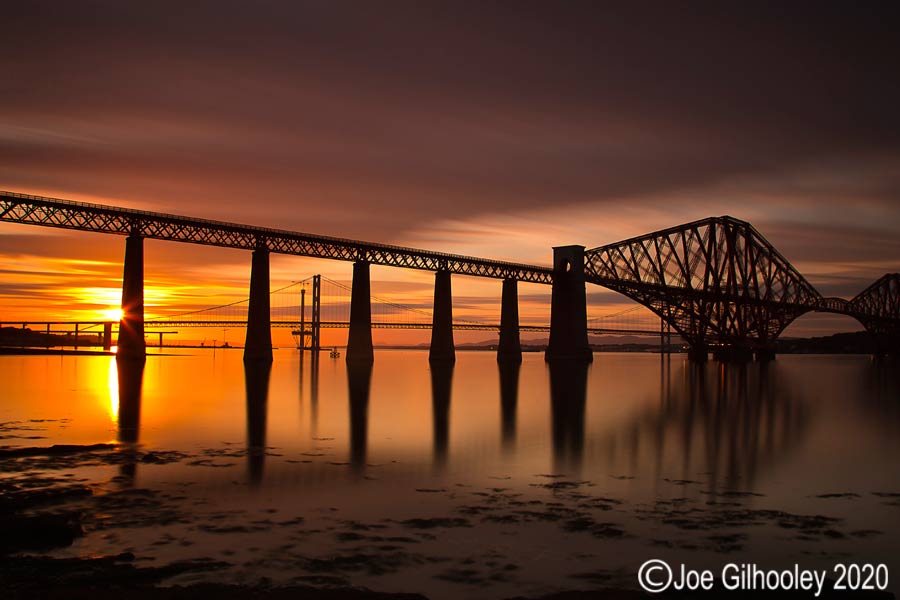 Forth Bridge at Sunset