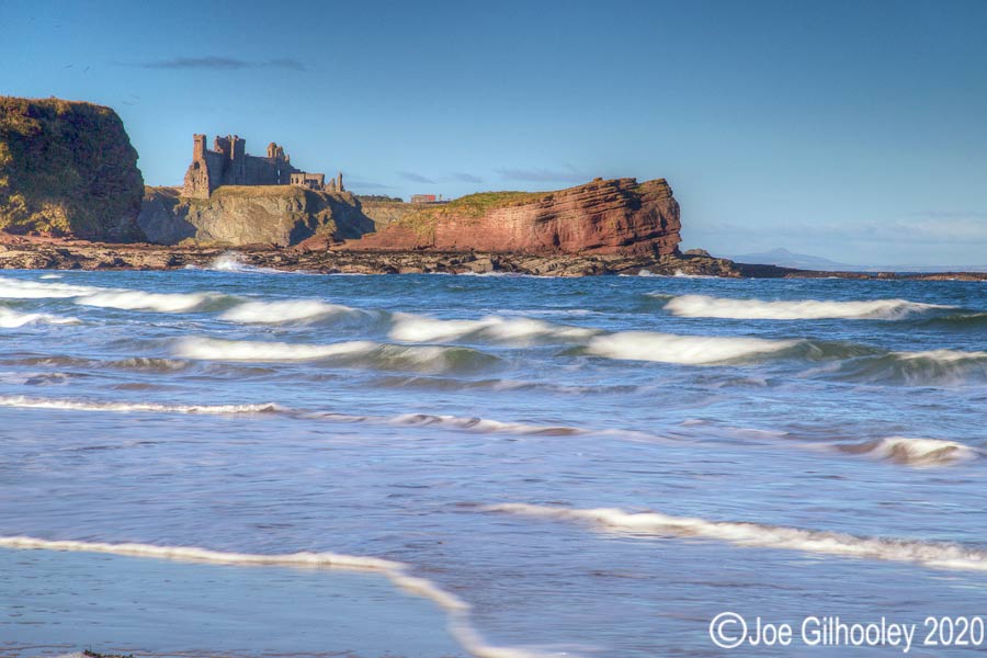 Tantallon Castle from Seacliff Beach