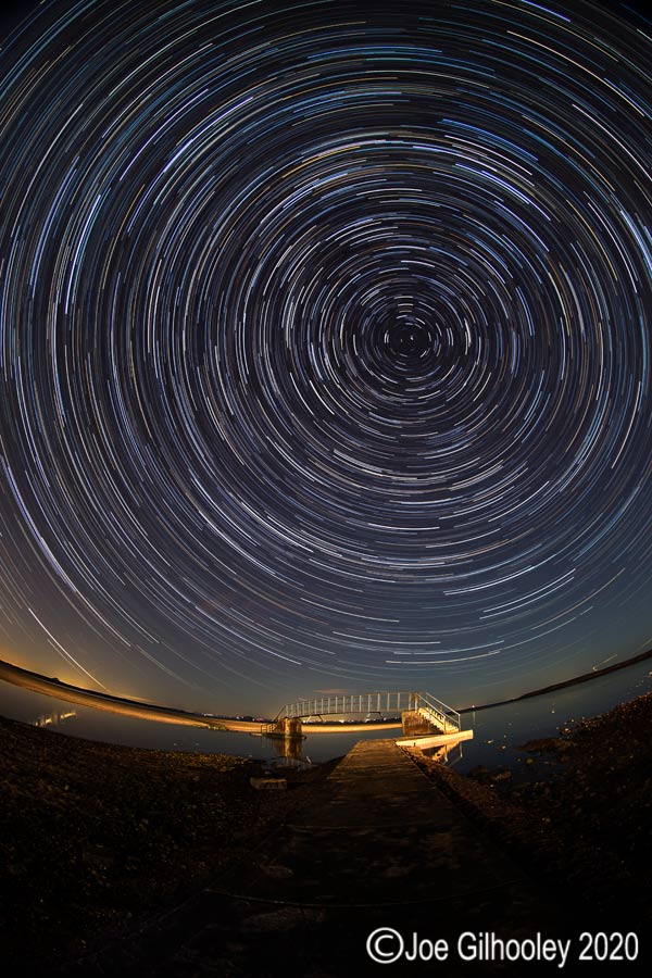 Belhaven Bridge Star Trails with a fisheye lens