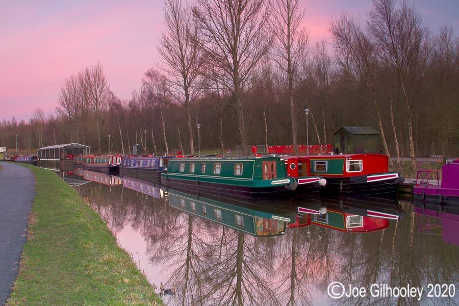 Canal Boats near The Falkirk Wheel