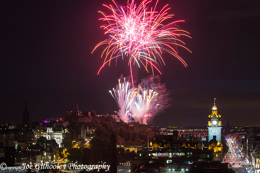 Virgin Money Edinburgh Festival Fireworks 2016 from Calton Hill