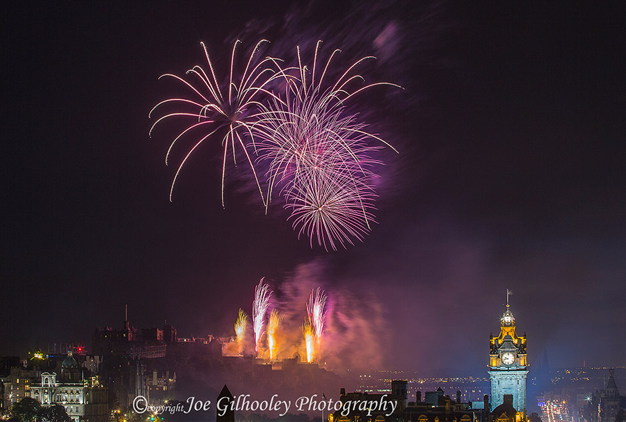 Virgin Money Edinburgh Festival Fireworks 2016 from Calton Hill