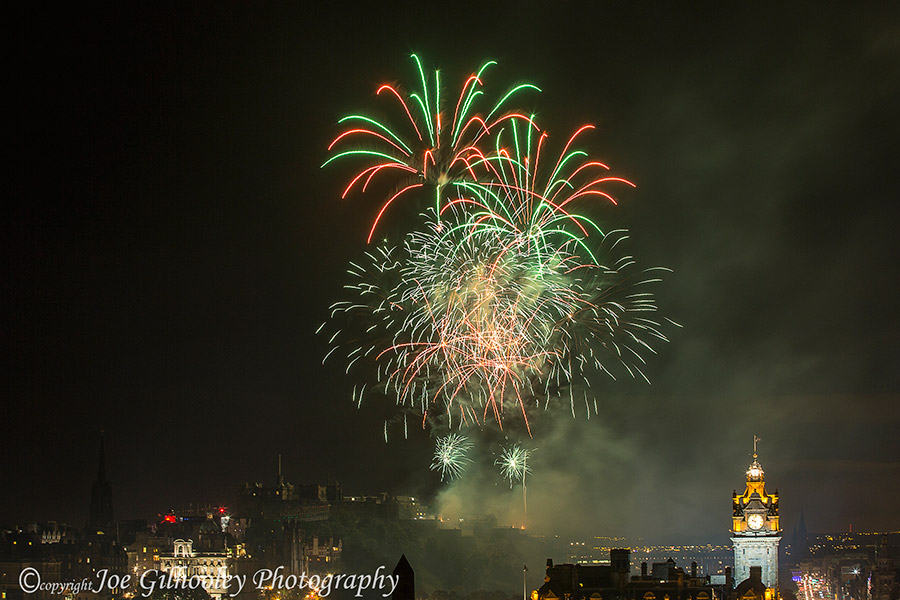 Virgin Money Edinburgh Festival Fireworks 2016 from Calton Hill