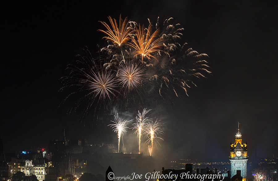 Virgin Money Edinburgh Festival Fireworks 2016 from Calton Hill