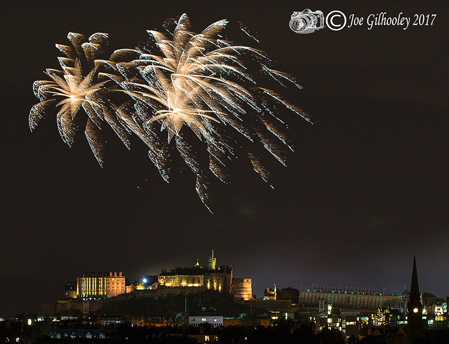 Virgin Money Edinburgh Festival Fireworks 2017 from Blackford Hill