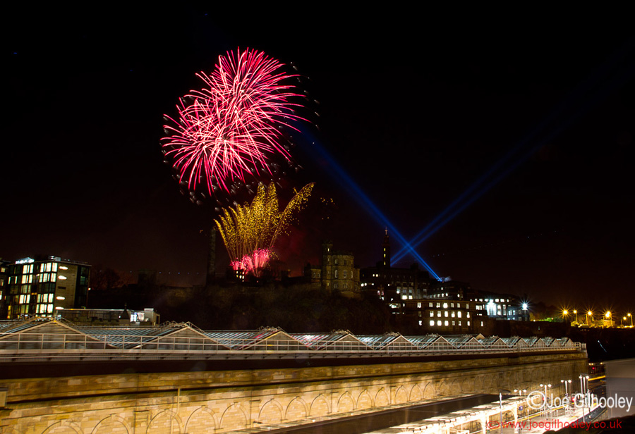 Fireworks Calton Hill Homecoming Scotland 2014 - 30th December 2013