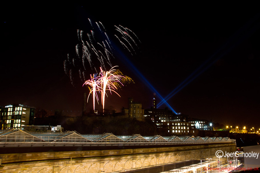Fireworks Calton Hill Homecoming Scotland 2014 - 30th December 2013