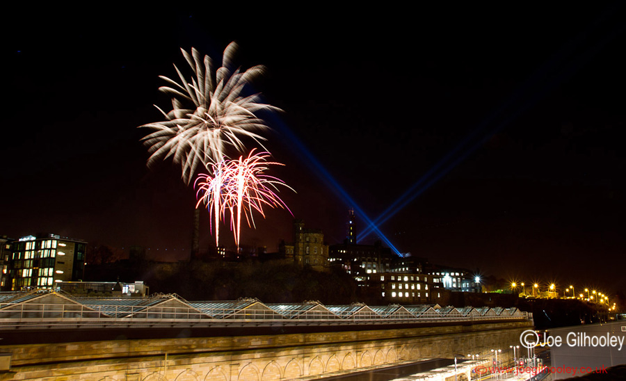 Fireworks Calton Hill Homecoming Scotland 2014 - 30th December 2013