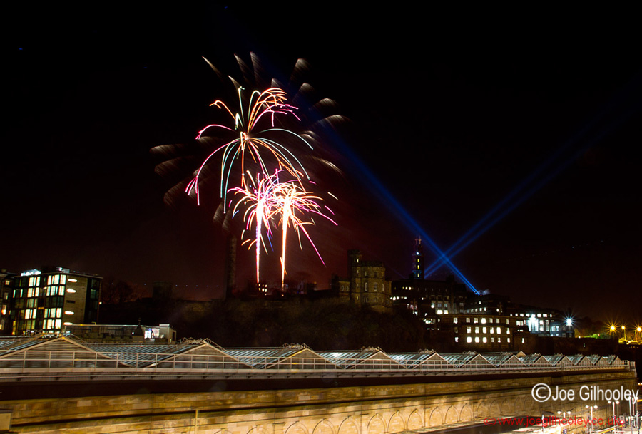 Fireworks Calton Hill Homecoming Scotland 2014 - 30th December 2013