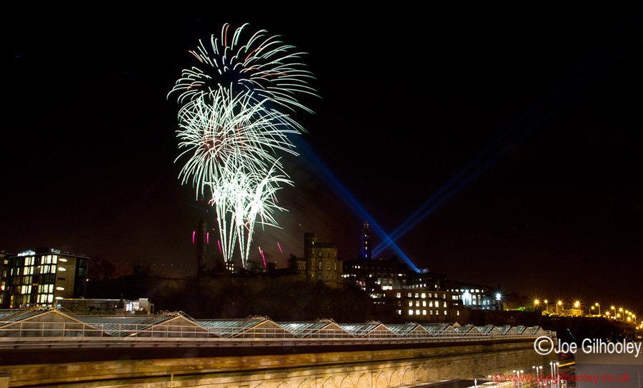 Fireworks Calton Hill Homecoming Scotland 2014 - 30th December 2013