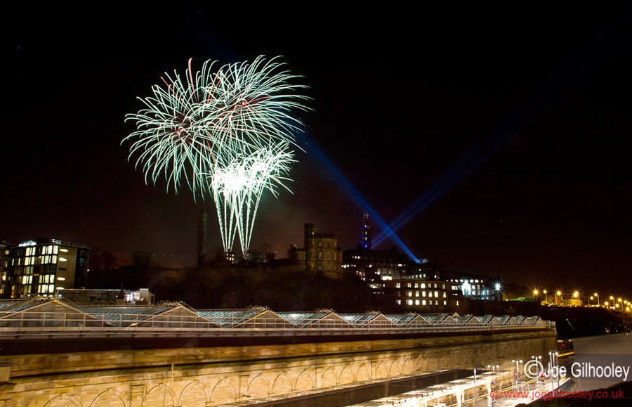 Fireworks Calton Hill Homecoming Scotland 2014 - 30th December 2013