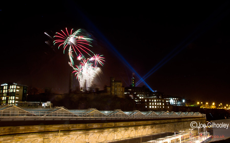 Fireworks Calton Hill Homecoming Scotland 2014 - 30th December 2013