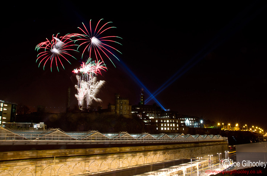 Fireworks Calton Hill Homecoming Scotland 2014 - 30th December 2013
