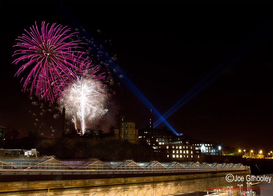 Fireworks Calton Hill Homecoming Scotland 2014 - 30th December 2013