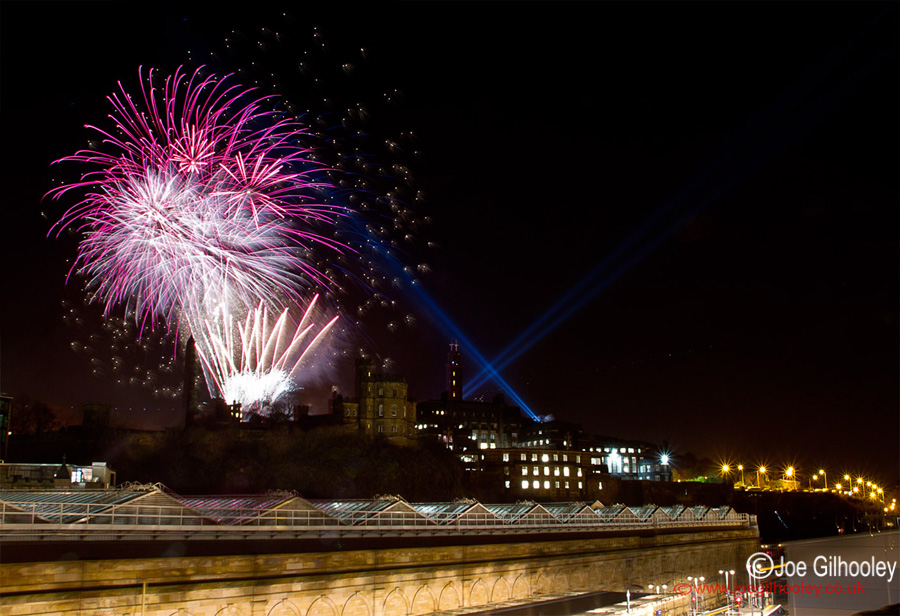 Fireworks Calton Hill Homecoming Scotland 2014 - 30th December 2013