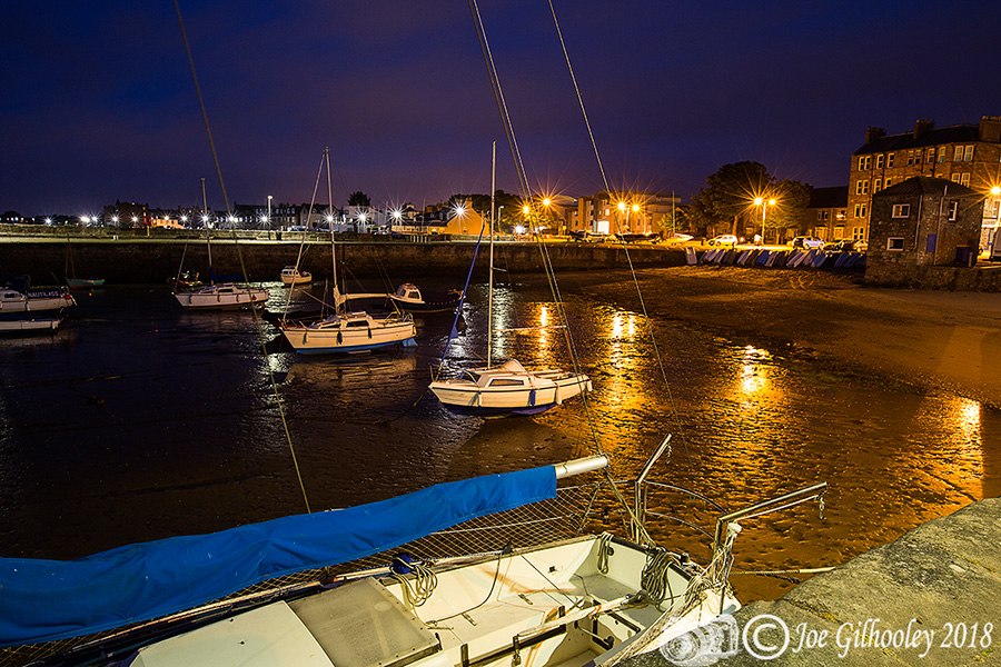 Fisherrow Harbour by Night