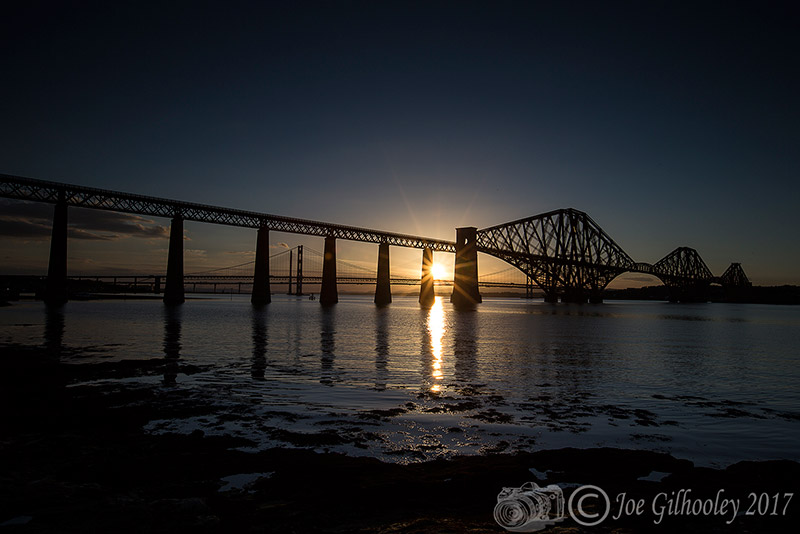 Forth Bridge before sunset