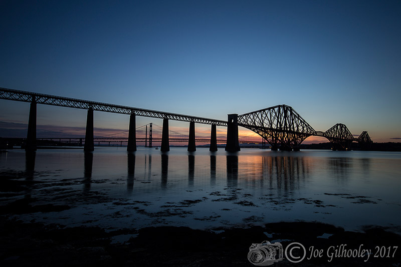 Forth Bridge at  sunset