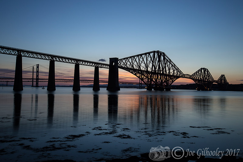 Forth Bridge at  sunset