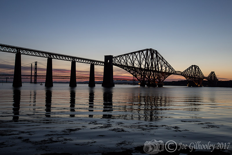 Forth Bridge at  sunset