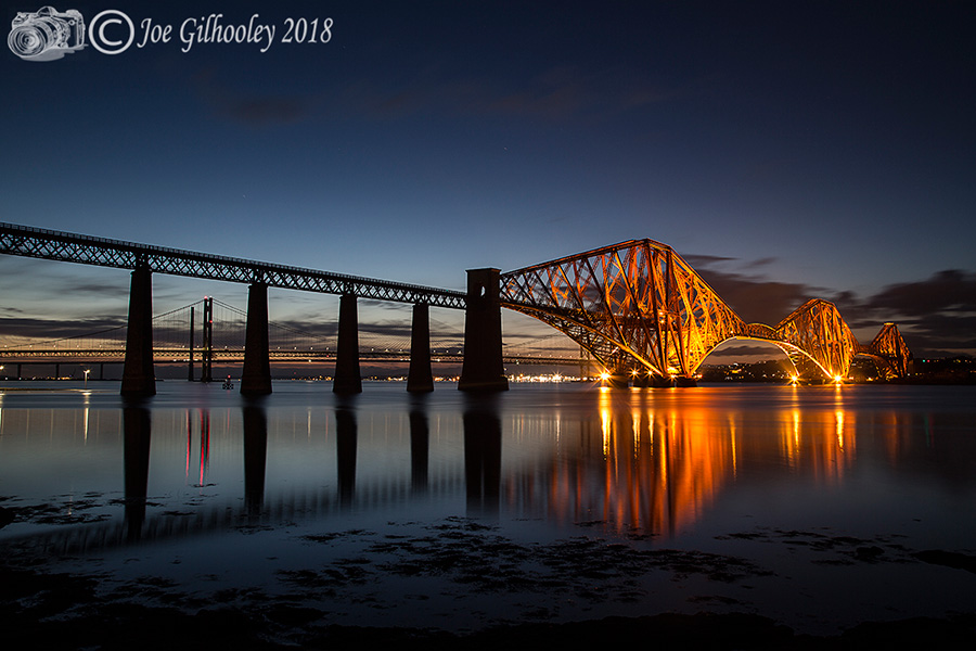 Forth Bridge by night