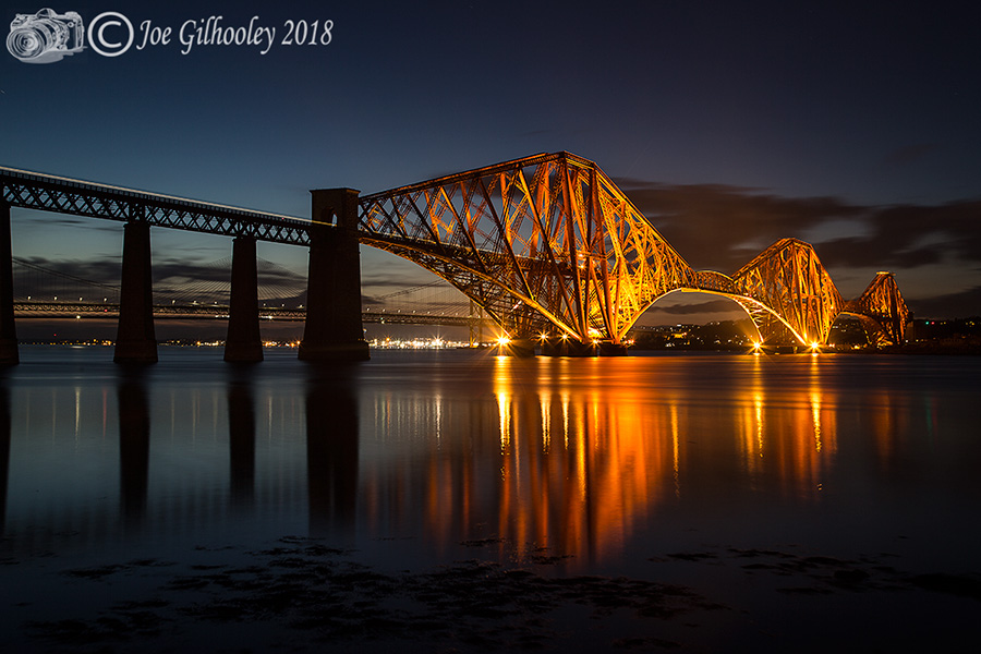 Forth Bridge by night