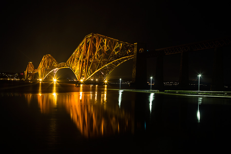 Forth Bridge by night