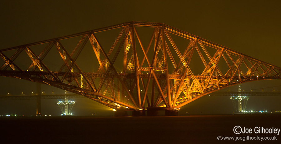 Forth Bridge in the fog