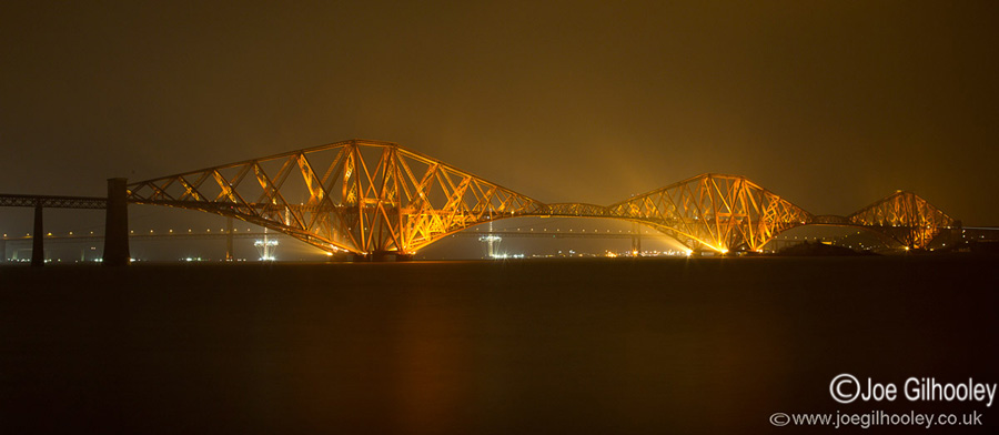 Forth Bridge in the fog