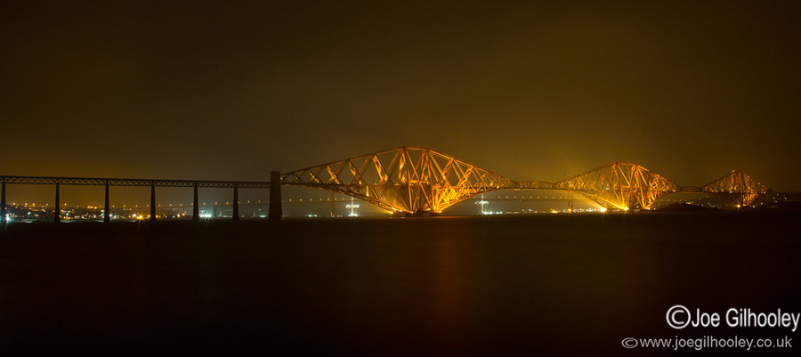 Forth Bridge in the fog