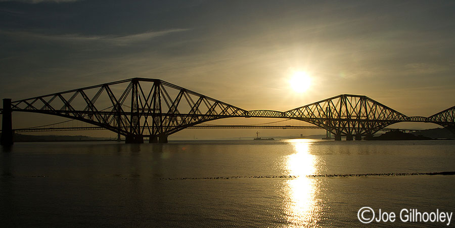 Forth  Bridge at dusk - 8th July