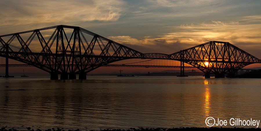 Forth  Bridge at dusk - 8th July