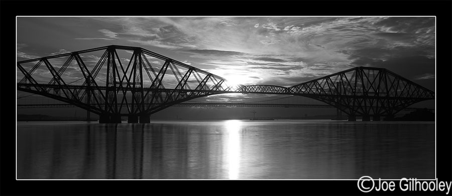 Sunset over Forth Bridges 8th August 2013