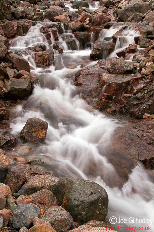 Waterfall in small burn - Glen Etive