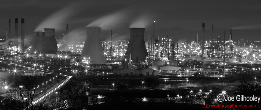 Grangemouth Refinery by Night - Sunday 16th February 2014