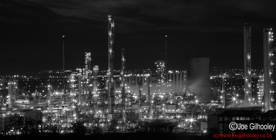 Grangemouth Refinery by Night - Sunday 16th February 2014