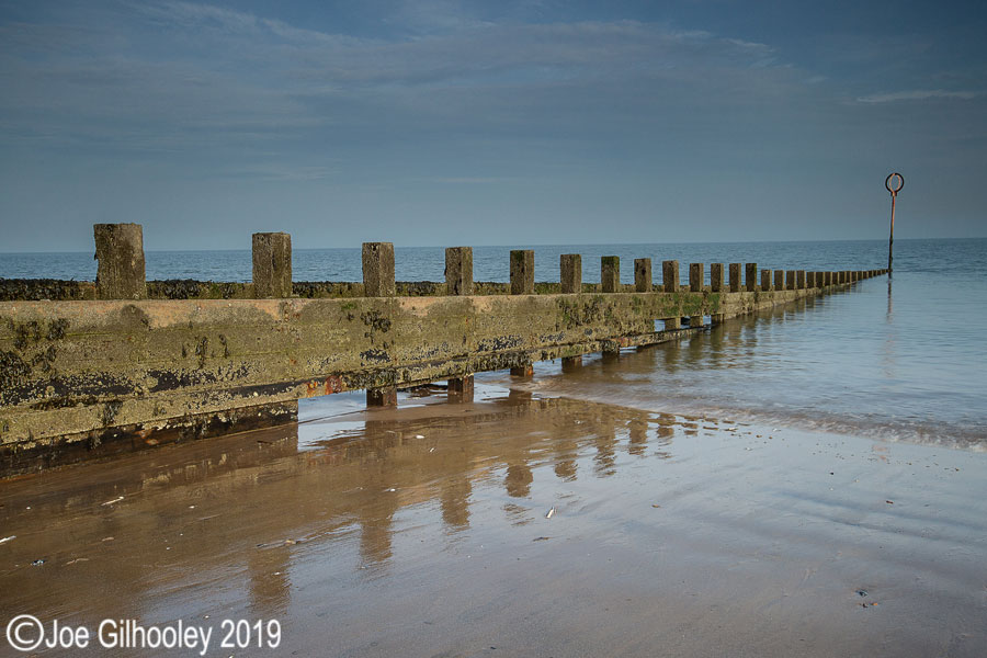 oppa Beach Tidal Barriers in the winter sunshine Joppa Beach Tidal Barriers in the winter sunshine